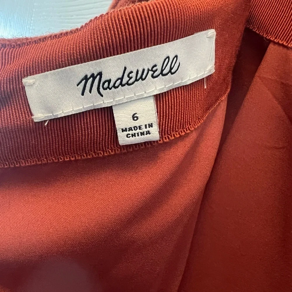 Madewell Burnt Orange Skirt Size 6 Style # AF034